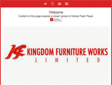 Tablet Screenshot of kingdomfurnitureworks.com